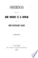 Conferencias entre el Señor Presidente de la República y el Senor Vicepresidente Velasco