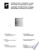 Congrès International de Logique, Méthodologie Et Philosophie Des Sciences. 5