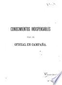 Conocimientos indispensables para el oficial en campaña