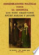 Consideraciones políticas sobre la conducta que debe observarse entre marido y mujer