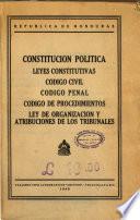 Constitución política, leyes constitutivas