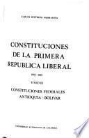 Constituciones de la primera República liberal, 1853-1856