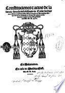 Constituciones [e] actos de la sancta synodo del obispado de Coria