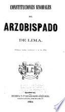 Constituciones sinodales del Arzobispado de Lima