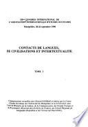 Contacts de langues, de civilisations et intertextualité