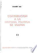Contribución a la historia política de Bolivia
