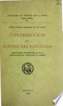 Contribución al estudio del bogotano