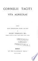 Cornelii Taciti Vita Agricolae