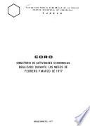 Coro, directorio de actividades económicas