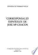 Corresponsales españoles de José Ma. Chacón