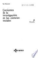 Corrientes de la investigación en las ciencias sociales: Filosofía