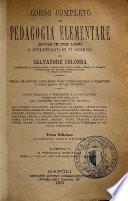 Corso completo di pedagogia elementare diviso in tre libri e sviluppato in settanta lezioni da Salvatore Colonna
