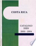 Costa Rica catálogo ISBN