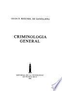 Criminología general
