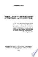 Criollismo y modernidad