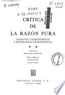 Crítica de la razón pura