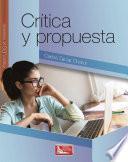 Crítica y Propuesta