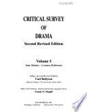 Critical Survey of Drama: Jane Martin - Lennox Robinson
