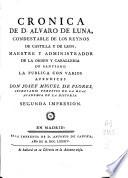 Cronica de D. Alvaro de Luna
