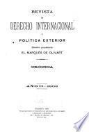 Crónica de derecho internacional y política exterior