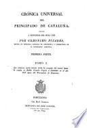 Cronica universal del principado de Cataluña