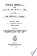Cronica universal del principado de Cataluña
