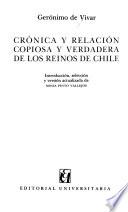 Crónica y relación copiosa y verdadera de los reinos de Chile