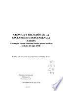 Crónica y relación de la esclarecida descendencia xarifa