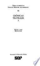 Crónicas teatrales. 2 v