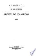 Cuadernos de la cátedra Miguel de Unamuno