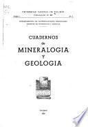 Cuadernos de mineralogia y geologia