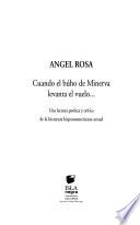 Cuando el búho de Minerva levanta el vuelo--