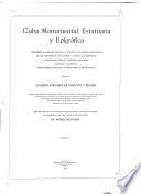 Cuba monumental, estatuaria y epigráfica