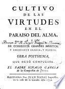 Cultivo de las virtudes en el paraiso del alma