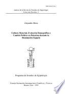 Cultura material, evolución demográfica y cambio político en Palestina durante la dominación egipcia