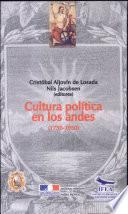 Cultura política en los Andes (1750-1950)