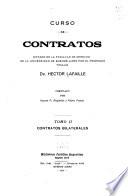 Curso de contratos dictado en la Facultad de derecho de la Universidad de Buenos Aires: Contratos bilaterales