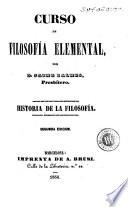 Curso de filosofía elemental