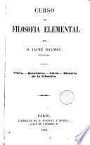 Curso de filosofia elemental