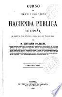 Curso de instituciones de hacienda pública de España, 2