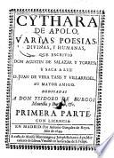 Cythara de Apolo, varias poesias divinas y humanas, que ... saca a luz Juan de Vera Tasis y Villarroel