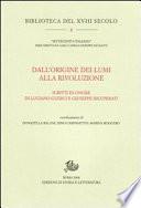 Dall'origine dei lumi alla rivoluzione