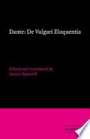 Dante: De vulgari eloquentia