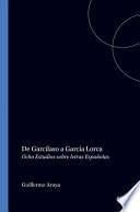 De Garcilaso a García Lorca