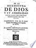 De la Hermosura de Dios...