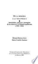 De la memoria a la vida pública