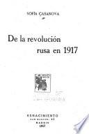 De la revolución rusa en 1917