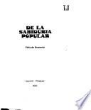 De la sabiduria popular