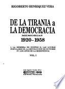 De la tiranía a la democracia