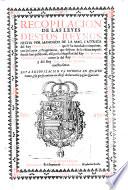 De Las Leyes Del Reyno. Libro Primo - Quarto